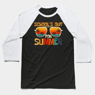 Schools Out For Summer Last Day Of School Teacher End Of School Baseball T-Shirt